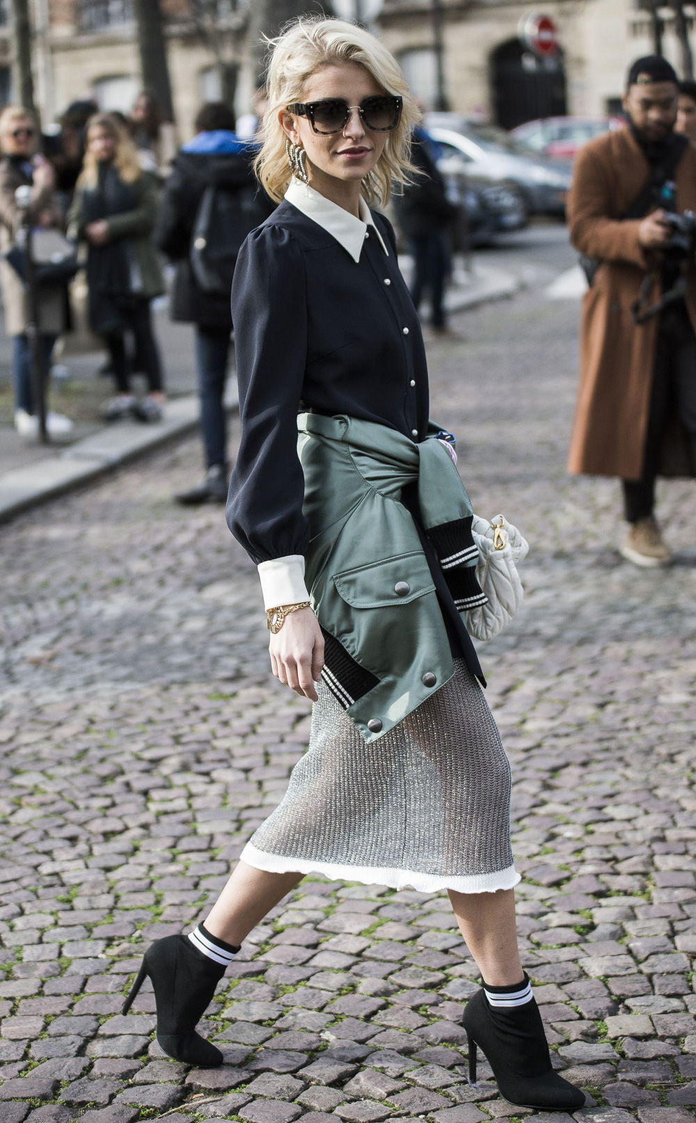 Spotted: Caroline Daur Out and About During Paris Fashion Week | About Her