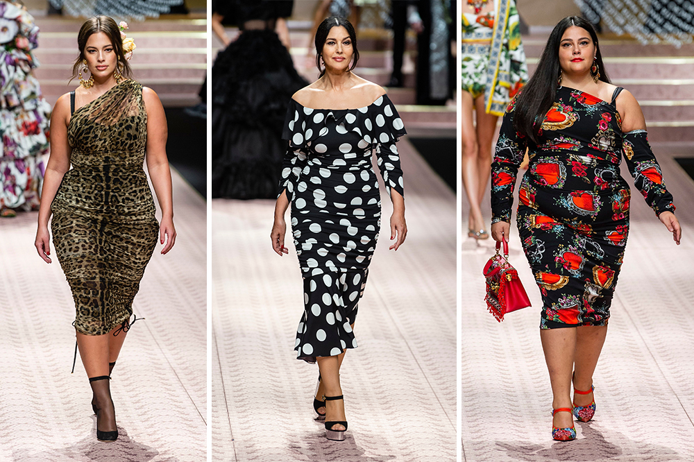 dolce and gabbana plus size model