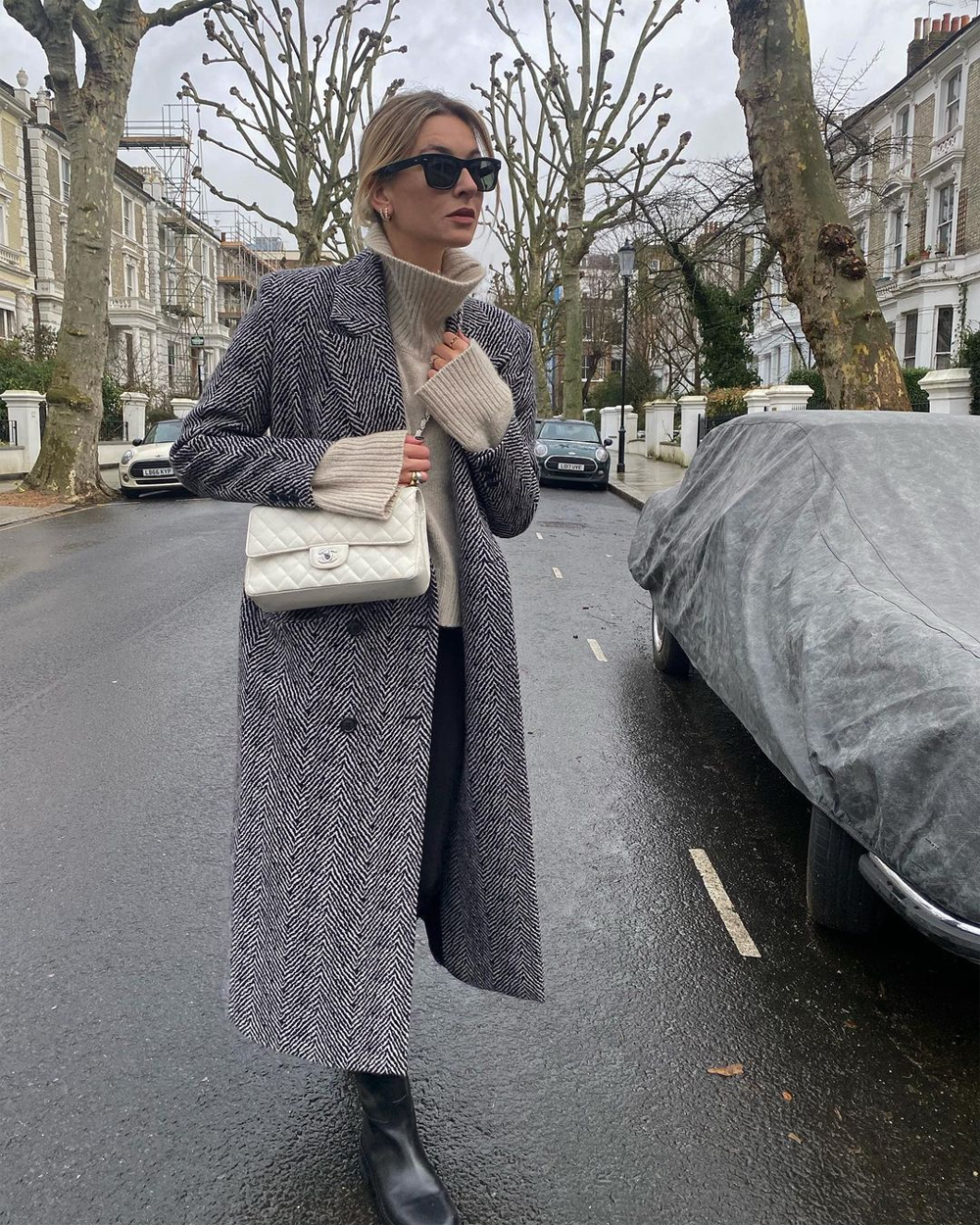 Camille Charriere is all about winter power dressing in London | About Her