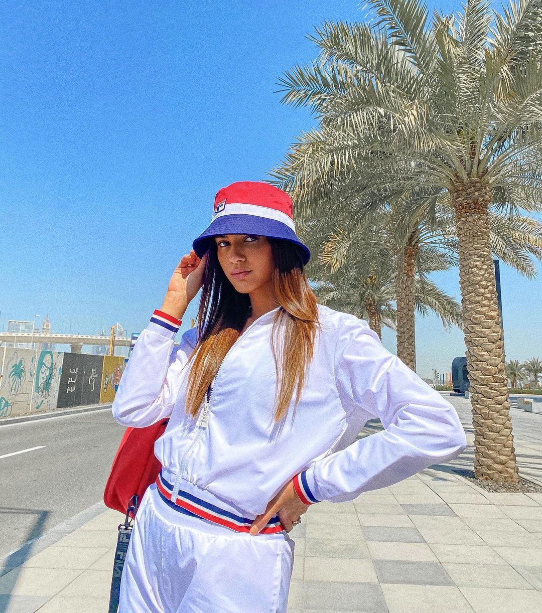 Nathalie Sallaum sports a casual hat in Dubai | About Her