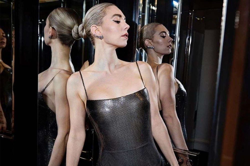 Phoebe Dynevor's Black Louis Vuitton Dress 2021 BAFTA Awards