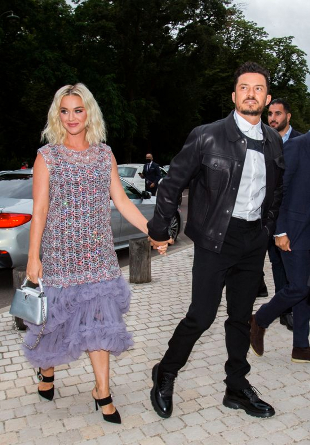Katy Perry & Orlando Bloom look dashing at the Louis Vuitton show in Paris