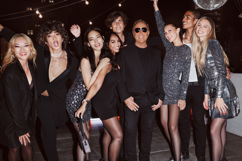 Bella Hadid & Celebrity Friends Celebrate New Year's Eve In Style For  Michael Kors Holiday 2021 Campaign
