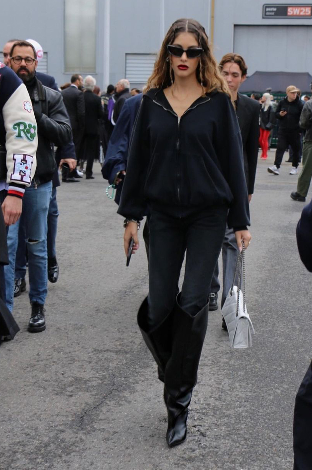 Nour Arida opts for a casual chic fit at Balenciaga show in Paris ...
