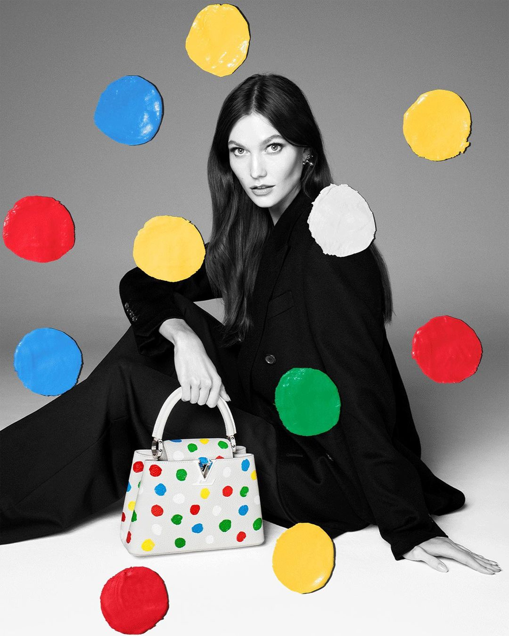 Karlie Kloss is the epitome of class for Louis Vuitton's Kusama campaign